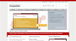Desktop Screenshot of klopotek.com
