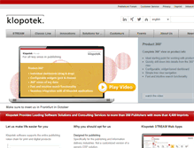 Tablet Screenshot of klopotek.com